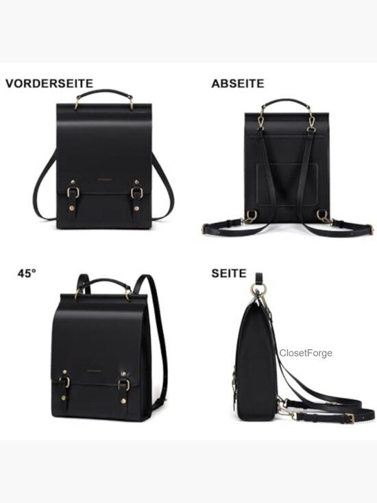 Vintage Leather Backpack Purse Women Fashion College Travel Bag Daypack main image 5